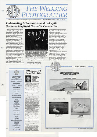 WPI - The wedding Photographer  - May 1993