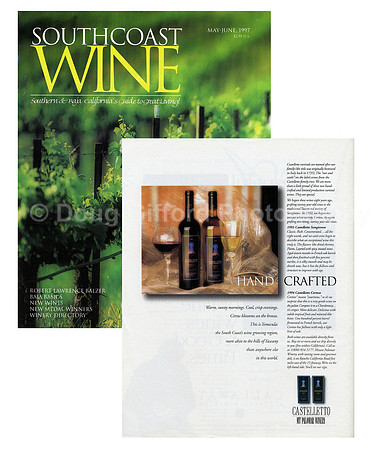 Castelletto Wine ad (Back cover) SouthCoast Wine Magazine May-June 1997