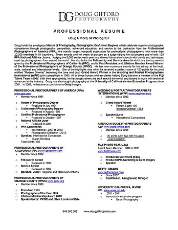 DGP Professional Resume