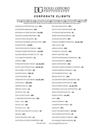 DGP Corporate Client List