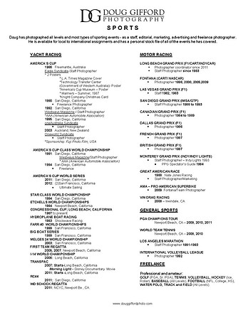 DGP Sports Resume