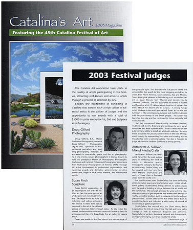 Judge - Catalina Festival of Art 2003
