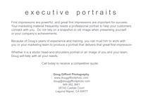 DGP Executive Portraits Promo Card