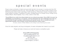 DGP Special Event Promo Card