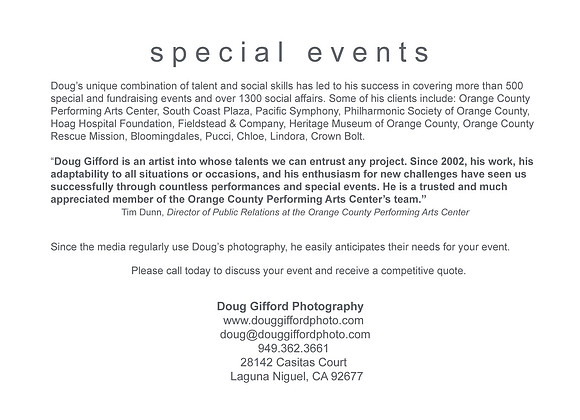 DGP Special Event Promo Card