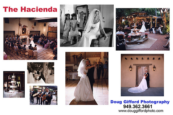 The Hacienda Wedding Promo Card
