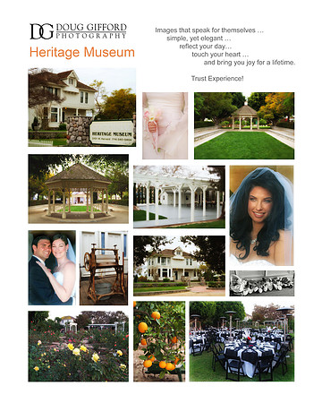 Hertiage Museum Wedding Promo Card