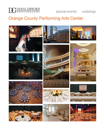 Segerstrom Center for the Arts Wedding & Events Promo Card
