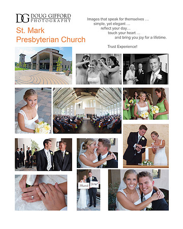 St Mark Presbyterian Church Wedding Promo Card