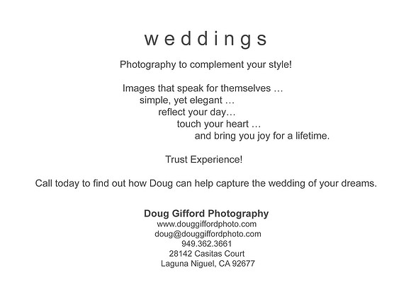 DGP Gen Weddings Promo Card