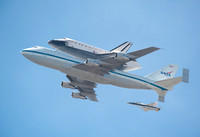 Space Shuttle Endeavour - Flight over Disneyland 092112