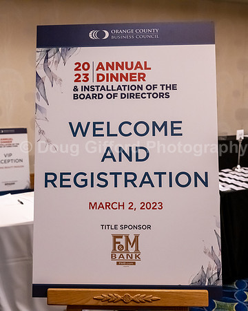 Orange County Business Council - 2023 Annual Dinner & Installation of the Board of Directors