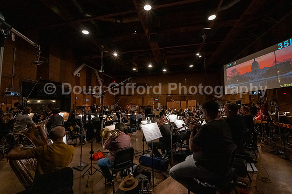 "American Mosaic" Orchestra recording session at Sony Pictures Studios