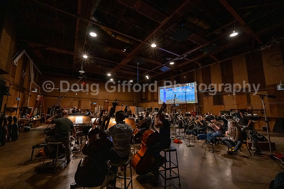 "American Mosaic" Orchestra recording session at Sony Pictures Studios