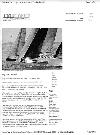 The Daily Sail - July 15, 2013