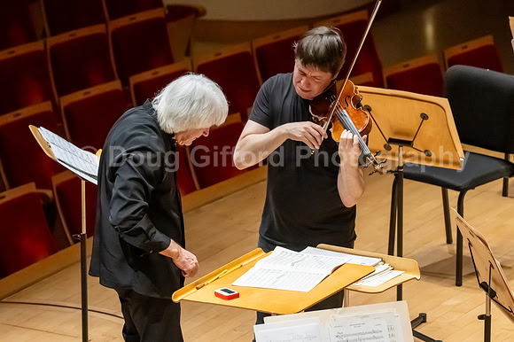 Pacific Symphony VIP dinner and rehearsal for Joshua Bell & Larisa Martínez: Voice & the Violin