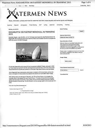 Watermen News - July 20, 2013