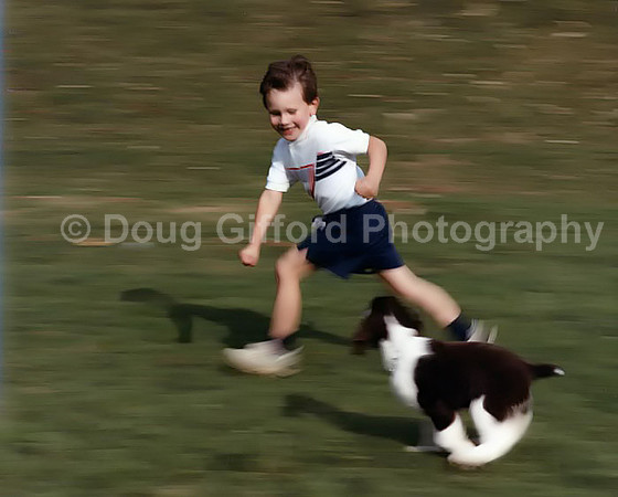 Boy and his Dog Portrait
