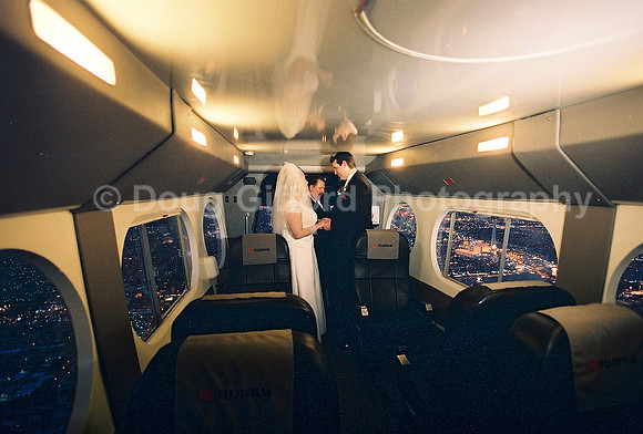 Fuji Film PR Wedding in Fuji Film Blimp, Las Vegas, NV