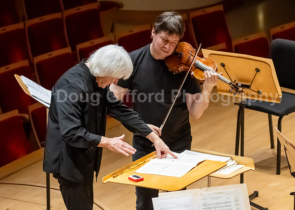 Pacific Symphony VIP dinner and rehearsal for Joshua Bell & Larisa Martínez: Voice & the Violin