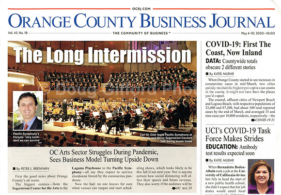 OC Business Journal - Pacific Symphony (Cover) May 4 2020