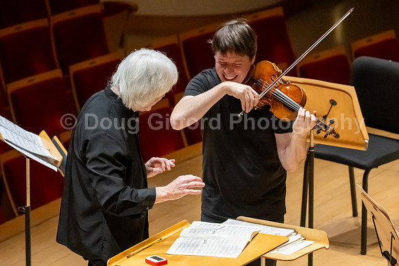 Pacific Symphony VIP dinner and rehearsal for Joshua Bell & Larisa Martínez: Voice & the Violin