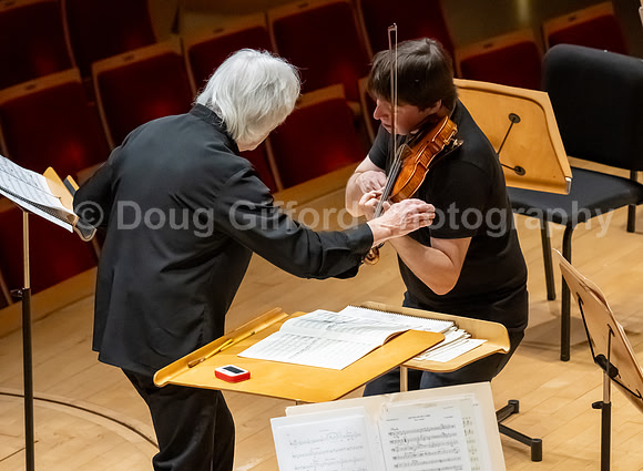 Pacific Symphony VIP dinner and rehearsal for Joshua Bell & Larisa Martínez: Voice & the Violin