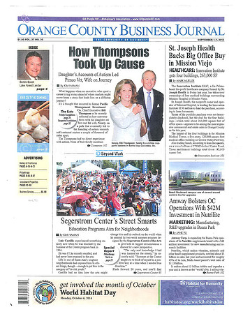 Orange County Business Journal- SCFTA 0914