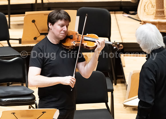 Pacific Symphony VIP dinner and rehearsal for Joshua Bell & Larisa Martínez: Voice & the Violin