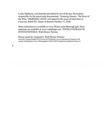Morning Light Premiere Press Release