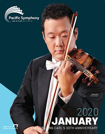 Pacific Symphony January 2020 Program cover, Dennis Kim