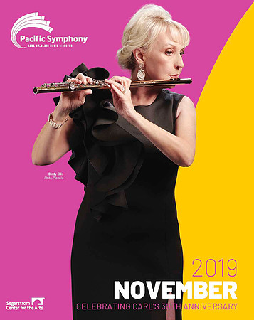 Pacific Symphony November 2019 Program cover, Cynthia Ellis