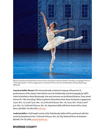 The Christmas holidays mean ‘The Nutcracker’ ballet will be performed all over Southern California_ Find one to see – Daily News-7