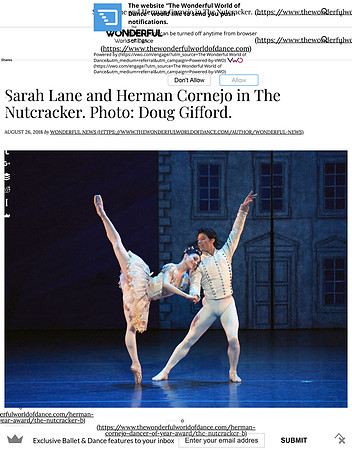 Sarah Lane and Herman Cornejo in The Nutcracker. Photo_ Doug Gifford. _ The Wonderful World of Dance Magazine-1