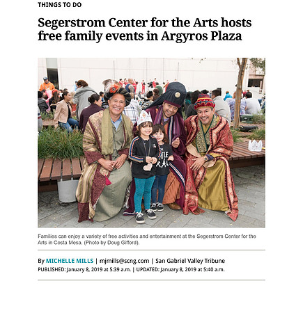 Segerstrom Center for the Arts hosts free family events in Argyros Plaza – Orange County Register-1