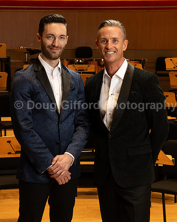 Portraits of the Pacific Symphony Artistic & Music Director Designate, Alexander Shelley and Pacific Symphony Principal Pops Conductor, Enrico Lopez-Yañez