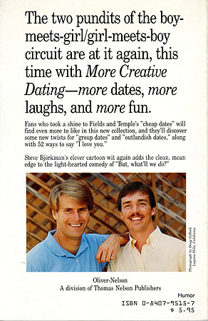 "More Creative Date" - Book (Back Cover) 1987