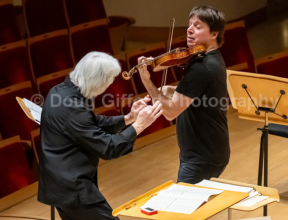 Pacific Symphony VIP dinner and rehearsal for Joshua Bell & Larisa Martínez: Voice & the Violin
