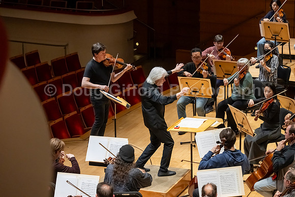 Pacific Symphony VIP dinner and rehearsal for Joshua Bell & Larisa Martínez: Voice & the Violin