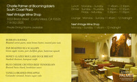 Charlie Palmer Bloomingdales at South Coast Plaza - Marketing Postcard