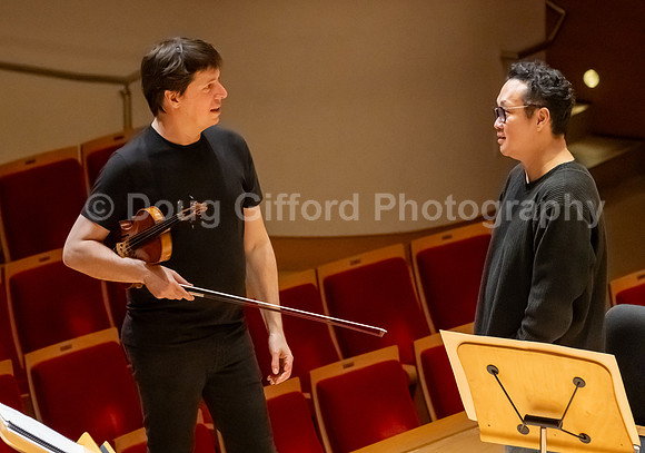 Pacific Symphony VIP dinner and rehearsal for Joshua Bell & Larisa Martínez: Voice & the Violin