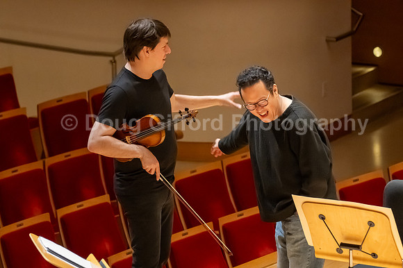 Pacific Symphony VIP dinner and rehearsal for Joshua Bell & Larisa Martínez: Voice & the Violin
