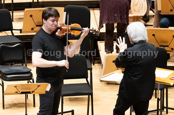 Pacific Symphony VIP dinner and rehearsal for Joshua Bell & Larisa Martínez: Voice & the Violin