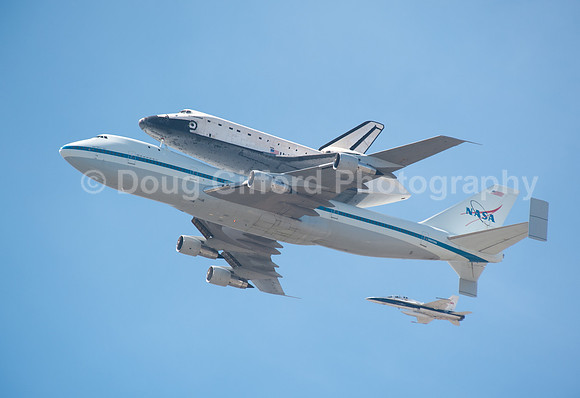 Space Shuttle Endeavour - Flight over Disneyland 092112