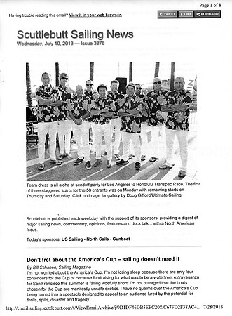 Scuttlebutt Sailing News - July 10, 2013