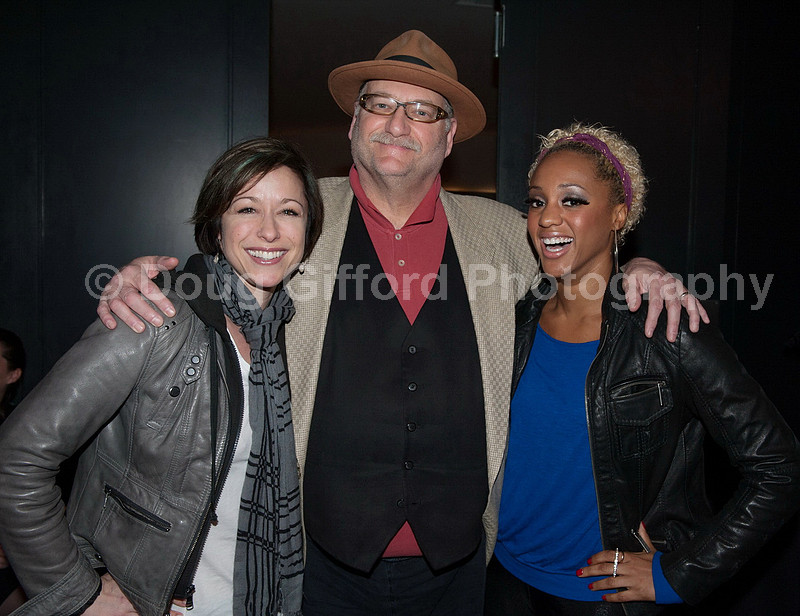 CHICAGO - Paige Davis (Roxie Hart), Ron Orbach (Amos Hart), Shenisse Springer (Liz) at SCFTA corporate mixer 013014