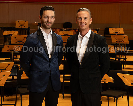 Portraits of the Pacific Symphony Artistic & Music Director Designate, Alexander Shelley and Pacific Symphony Principal Pops Conductor, Enrico Lopez-Yañez