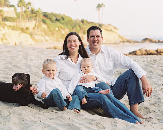 Ruff Family, Lifestyle Family Portrait, Laguna Beach, CA
