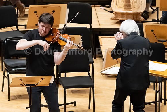 Pacific Symphony VIP dinner and rehearsal for Joshua Bell & Larisa Martínez: Voice & the Violin
