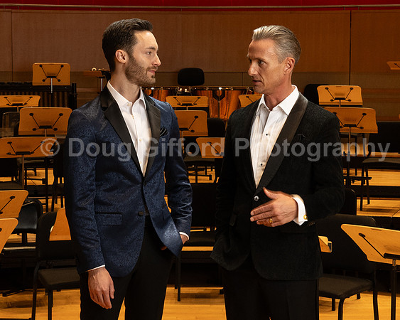 Portraits of the Pacific Symphony Artistic & Music Director Designate, Alexander Shelley and Pacific Symphony Principal Pops Conductor, Enrico Lopez-Yañez